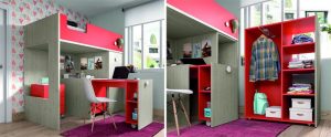 catalogo para comprar on line cama alta con escritorio los mejores 2