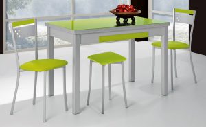 mesa cocina cristal blanco que puedes comprar on line